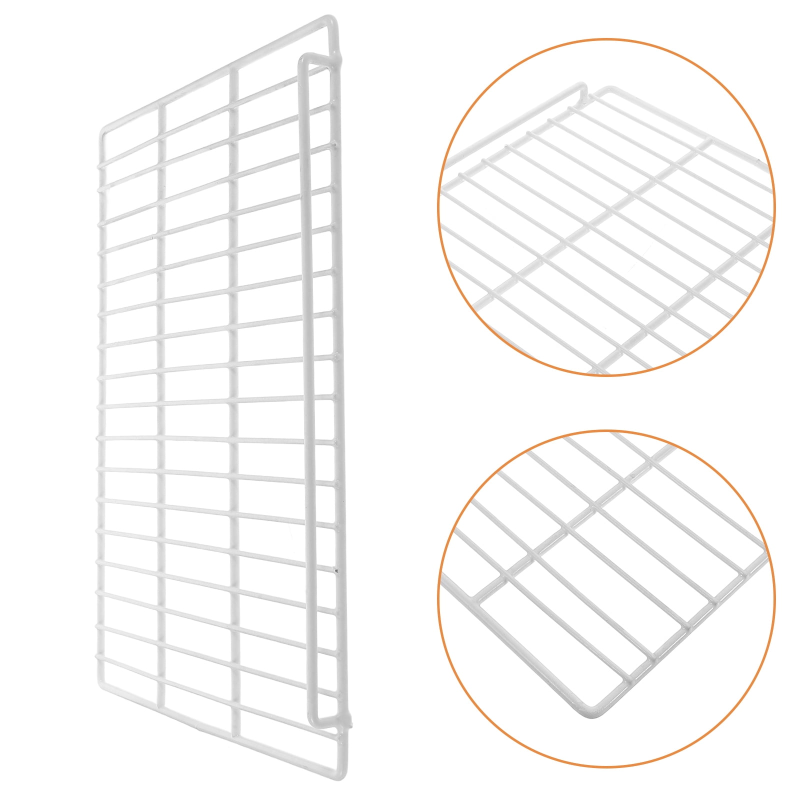 PAMINGONO Partition Refrigerator Wire Shelf 1Set White Iron For Freezer ...