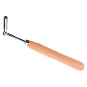 PAMINGONO Piano Tuning Wrench, Wooden Handle Steel Spanner Tool for Upright Grand Piano Repair and Maintenance Accessories