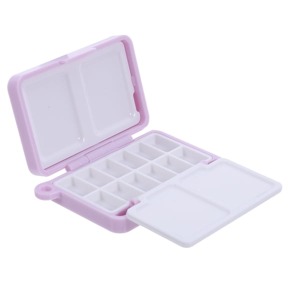 PAMINGONO Pocket Size Watercolor Palette, Portable 12 Color Paint Box with Separate Wells