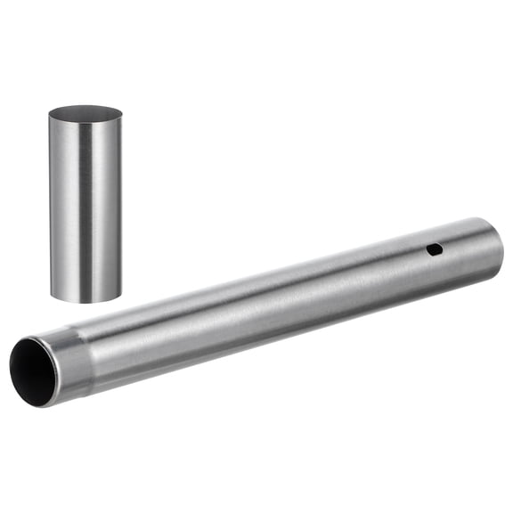 PAMINGONO Portable Plated Silver Metal Certificate Holder Tube for Birth Documents Home Display and Storage
