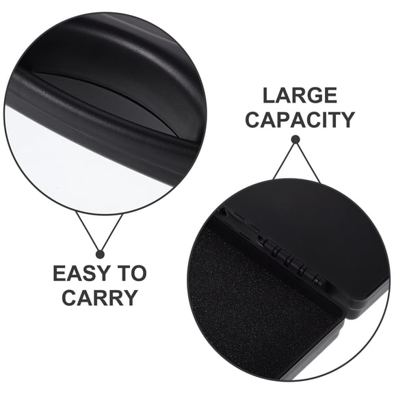 PAMINGONO Black Gyro Organizer Carrying Case, Plastic Multifunctional Storage Box for Competitions and Travel