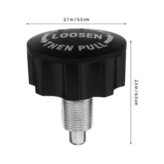 PAMINGONO Black Pull Pin Spring Knobs for Adjustable Weight Benches - 1 Set Gym Equipment Replacement Parts for Home Fitness