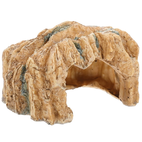 PAMINGONO Reptile Hideout Cave Turtle Habitat Accessory Set for Pet Enclosures 1 Set