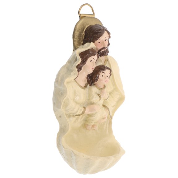 PAMINGONO Resin Nativity Figurine Ornament, Wall Decor for Holiday Display and Home Use