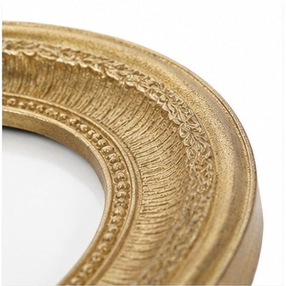 PAMINGONO Oval Plated Gold Picture Frame Vintage Style Resin Material for Home Display