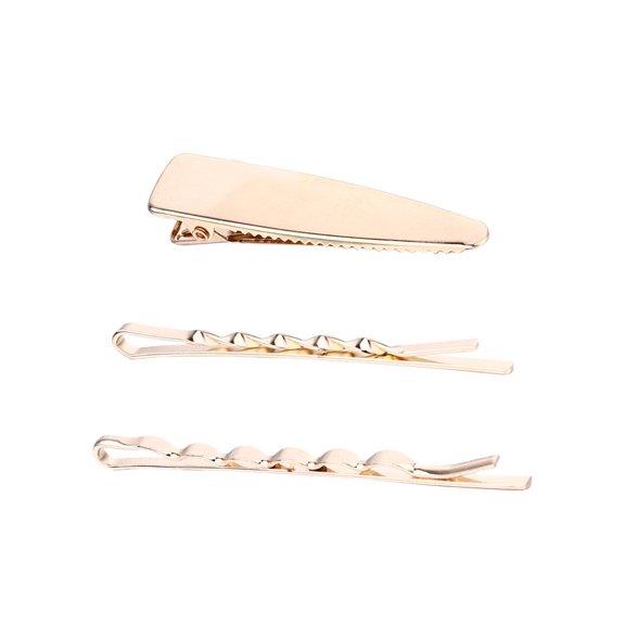 PAMINGONO Rose Wave Hair Clips, Metal Alloy Barrettes for Women, Elegant Hair Accessories for Formal Party Events