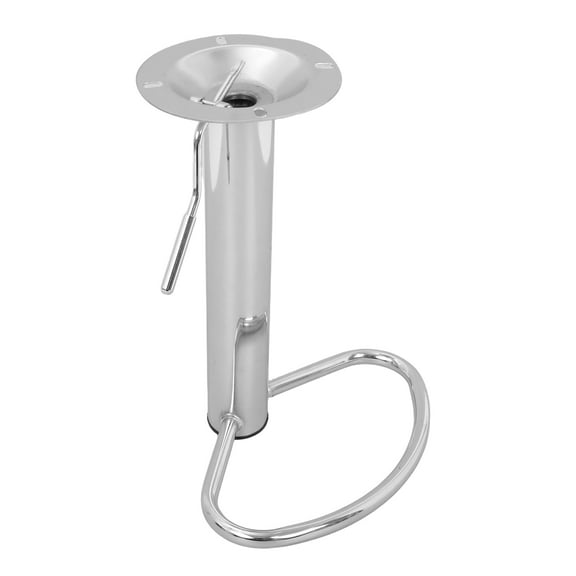 PAMINGONO Heavy Duty Bar Stool Swivel Pedestal Iron Silver for Pubs 1Set