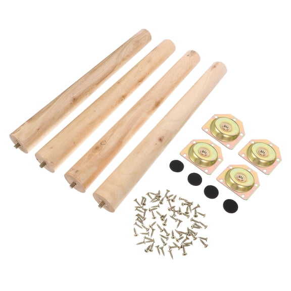 PAMINGONO Schreibtischbeine Composite Material Round Premium Wood Texture DIY Enthusiasts 38X1.8in