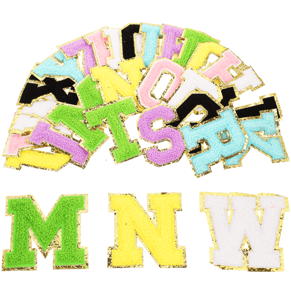 PAMINGONO Sew On Patches 26Pcs in Rectangular Shape for Bags and Wallets Embellishment