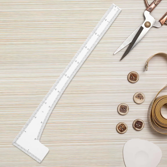 PAMINGONO French Curve Pattern Rulers 1Set Transparent Right-Angle Design Fabric Cutting DIY and Professional Garment