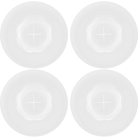 PAMINGONO Silicone Bottle Covers Transparent Lids for Daily Use 4Pcs