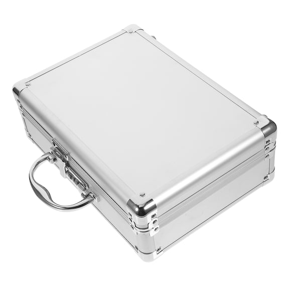 PAMINGONO Portable Aluminum Alloy Hard Briefcase Tool Organizer for Outdoor Use