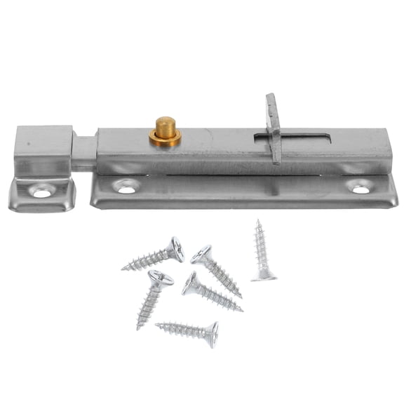 PAMINGONO Plated Silver Door Bolt Latch for Internal Doors Durable Stainless Steel Slide Lock