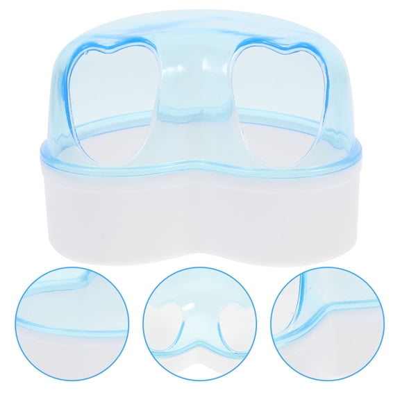 PAMINGONO Small Pet Bathing Basin Hamster Bathroom Sand Bath Room Portable and Safe Material