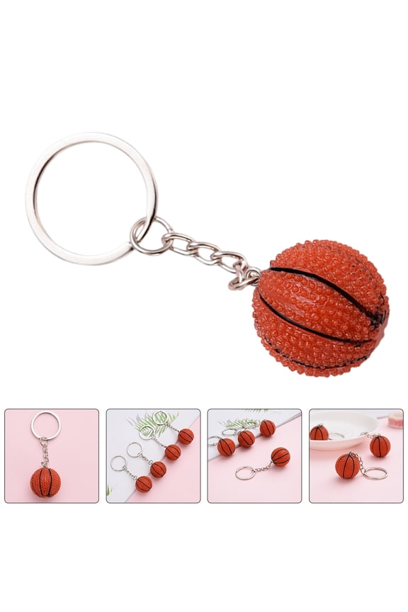 Sports Keyring Basketball Pendant Lightweight Durable Keychain Bag Hanging Accessory