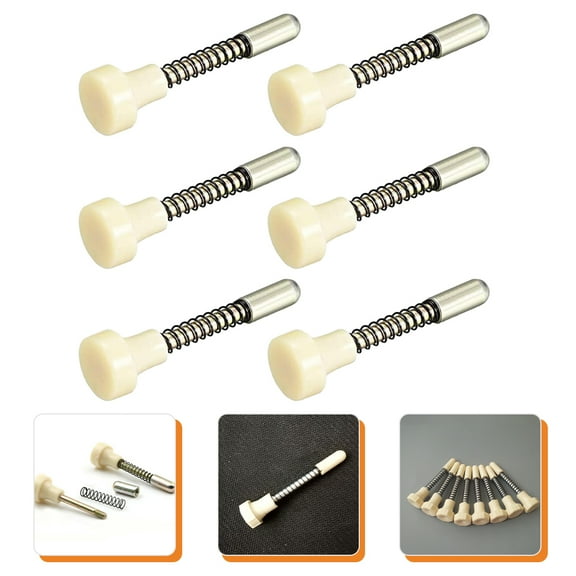 PAMINGONO Spring Latches for Cribs Stainless Steel and Plastic Safety Fasteners 6Pcs