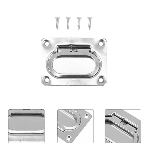 PAMINGONO Stainless Steel Boat Handle Hardware 1Set for Boat Handling 2.36X2.24X0.39Inch
