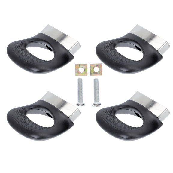 PAMINGONO 4-Pack Double Hole Pot Handles Replacement Set with Stainless Steel and Plastic for Cookware Accessories