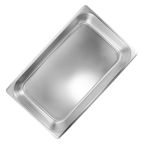 PAMINGONO Steam Table Food Pan, Stainless Steel Buffet Tray with Rounded Edges for Warm Serving