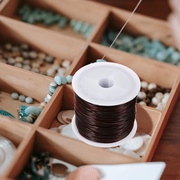 PAMINGONO 2 Rolls of Stretch Cord for Jewelry Making TPU White for Craft Enthusiasts and DIY Jewelry Making