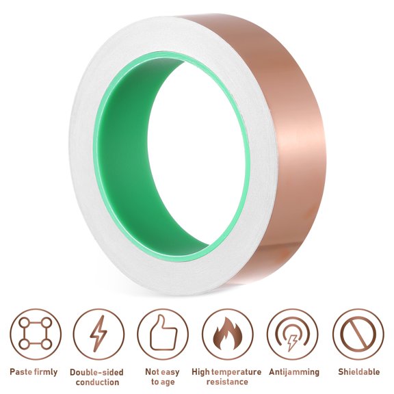 PAMINGONO Strong Adhesion Rose Plated Gold Copper Tape for Electrical Shielding and Repair Projects