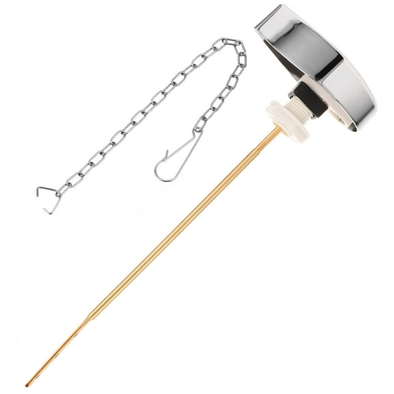 PAMINGONO Toilet Tank Side Mount Handle 1Set Zinc Alloy Straight Rod Flush Lever for Homeowners 11.0*3.1*1.6in