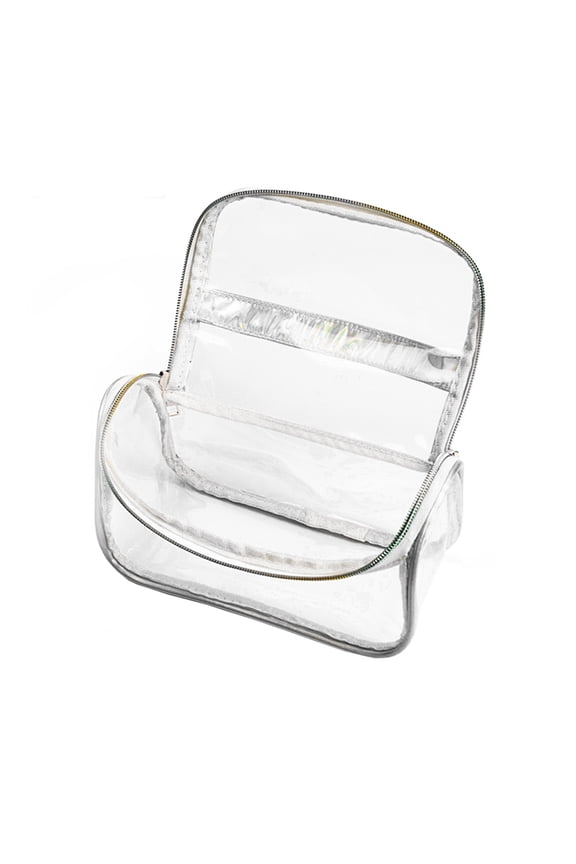 Travel Shower Bag Transparent Dacron Storage for Women Travel 1Pack