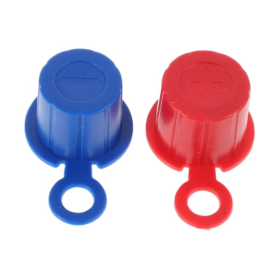PAMINGONO Vehicle Battery Terminal Insulation Caps, 1 Pair Protective Covers for Battery Posts