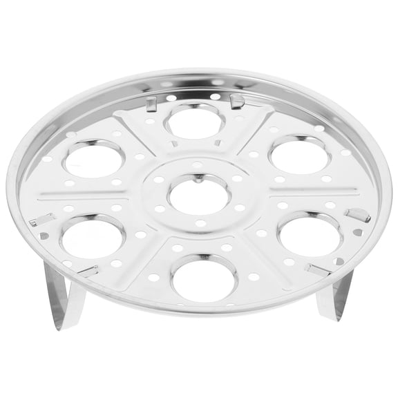 PAMINGONO Double Layer Stainless Steel Steamer Rack for Kitchen Use, Easy to Clean, Silver, 8.5 Inch Size, Versatile Cooking Accessory