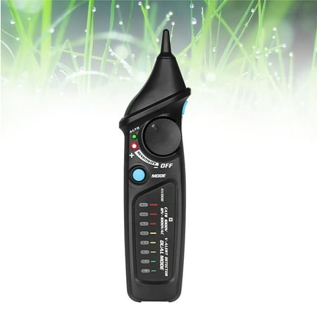 PAMINGONO Black Voltage Tester Pen with Auto Manual Modes and LED Voltage Strength Display