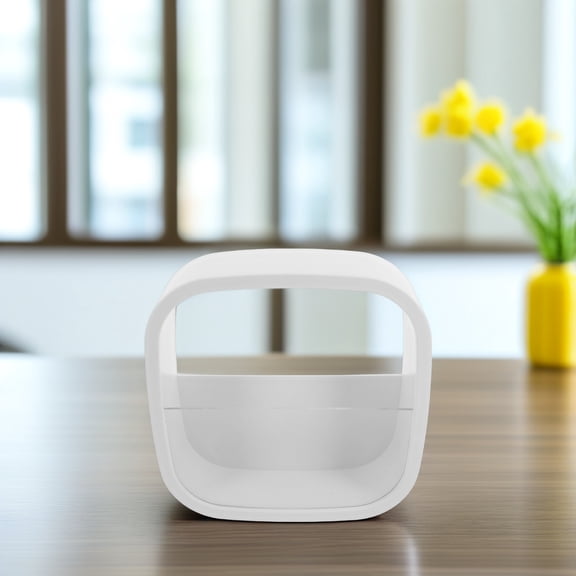 PAMINGONO Wall Mounted Planter White Hydroponic Flowerpot for Living Room and Office Decor