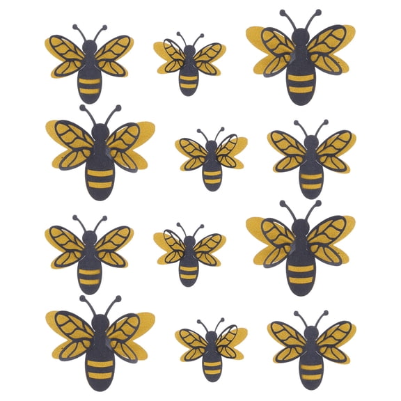 PAMINGONO 1Set Decorative Bees Wall Decals with 3D Design for Room Wall Decoration