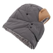 PAMINGONO Warm Winter Hat, Gray Thick Thermal Insulated Beanie for Cycling, Running, Skiing, Outdoor Cold Weather Sports