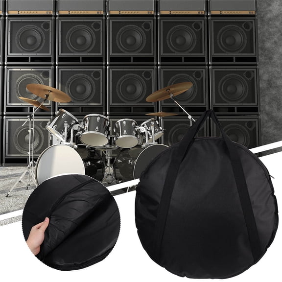 PAMINGONO Cymbal Storage Bag with Handle and Inner Organizer for Easy Transport and
