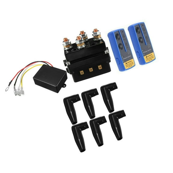 PAMINGONO Winch Solenoid Contactor Recovery Trucks Off-Road Vehicles 1 Set 10.00X8.66X5.50 In Plastic Metal