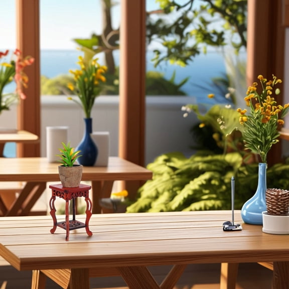 PAMINGONO Wood Riser Multi Unique Wooden Stool for Home Use Simple and Stylish