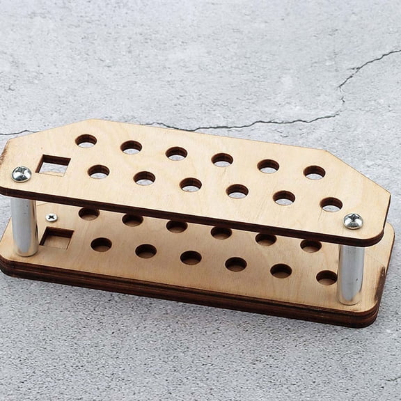 PAMINGONO Khaki Wooden Tool Stand Holder for Stamping and Modeling Tools