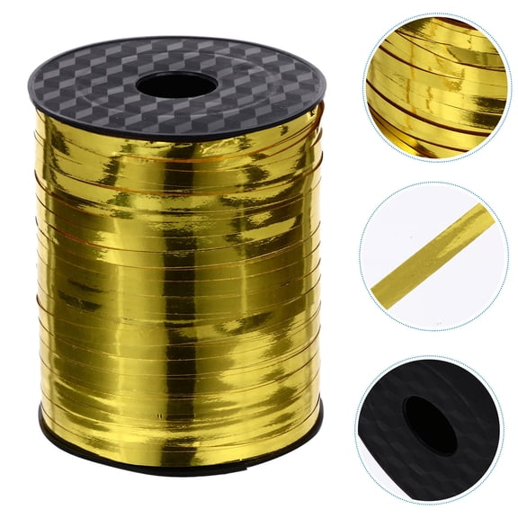 PAMINGONO Yellow Curling Ribbon, 500 Yards Plastic Balloon String for Wrapping, Crafts, Party Decor & Bouquet Ties