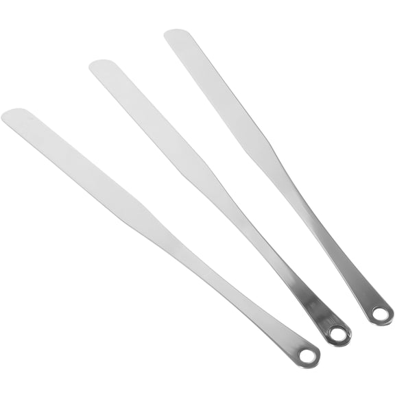 PAMINGONO makeup scoop Stainless Steel Portable Foundation Mixing Spatula Set 3 Pieces