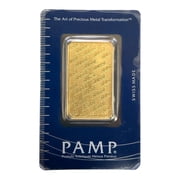 PAMP Suisse 1 oz Gold Minted Bar   In Plastic Deformed Assay