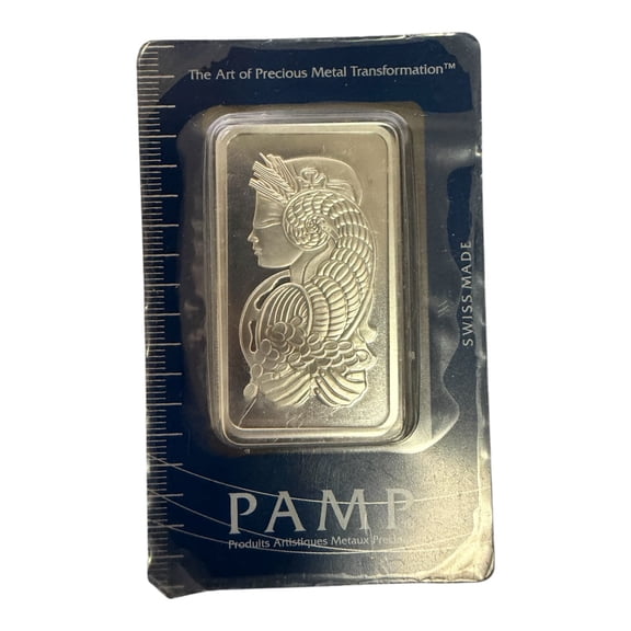 PAMP Suisse Lady Fortuna 50Gram Silver Bar Serial #C000008 (Very Low Serial)