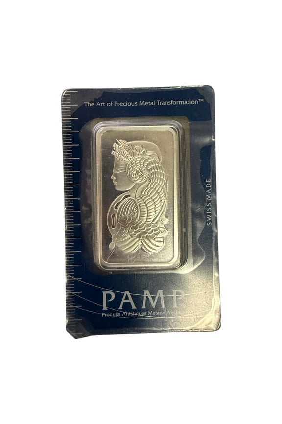 Lady Fortuna 50Gram Silver Bar Serial #C000008 (Very Low Serial)