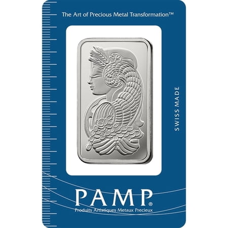1 oz Silver Bar PAMP Suisse - Lady Fortuna Fine