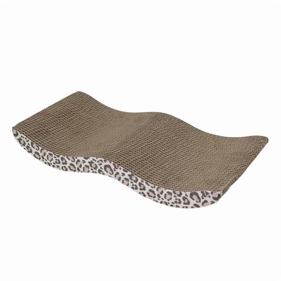 PAMPERED PETS CAT105 Pampered Pets Wave Cardboard Cat Scratcher Lounge Get Wavy, 17.13'L x 8.46'W x 2.17'H