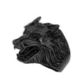 thumbnail image 1 of PAMTIER Men's Stainless Steel Domineering Gothic Tribe Roaring Wolf Head Amulet Knight Ring Personality Wolf Totem Vintage Punk Band Black Size 10, 1 of 6