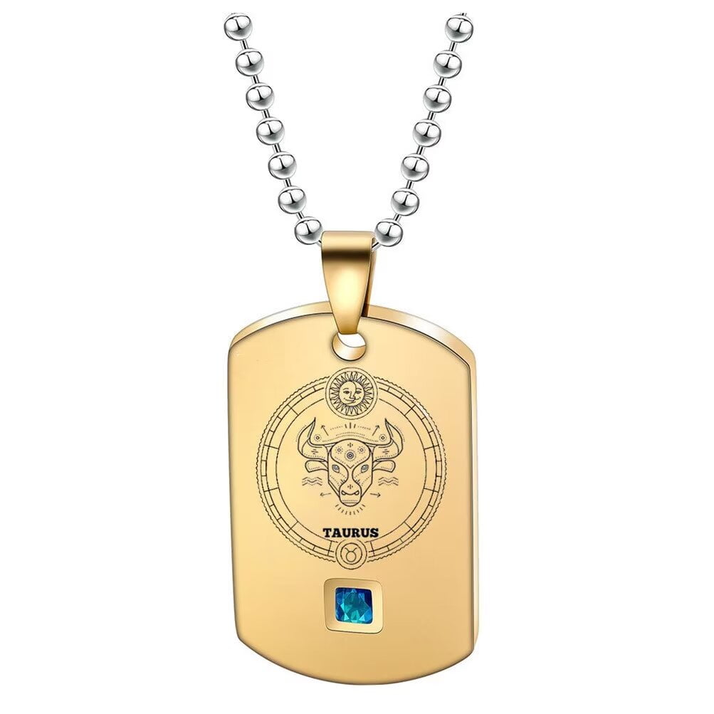 PAMTIER Men's Stainless Steel Vintage Personality 12 Constellation