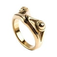 thumbnail image 1 of PAMTIER Men's Stainless Steel Vintage Personalized Animal Cute Frog Ring Gold Size 9, 1 of 4
