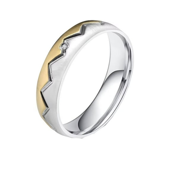 PAMTIER Men's Women's 6MM Sandblasted Engagement Ring Wedding Band Gold Size 10