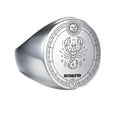 thumbnail image 1 of PAMTIER Men's Women's Stainless Steel High Polished Wedding Band 12 Constellations Horoscope Zodiac Signs Round Ring Silver Scorpio Size 10, 1 of 2