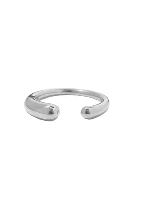 Open Stackable Chunky Rings for Women Stainless Steel Trendy Statement Adjustable Finger Thumb Ring Minimalist Elegance Jewelry Silver